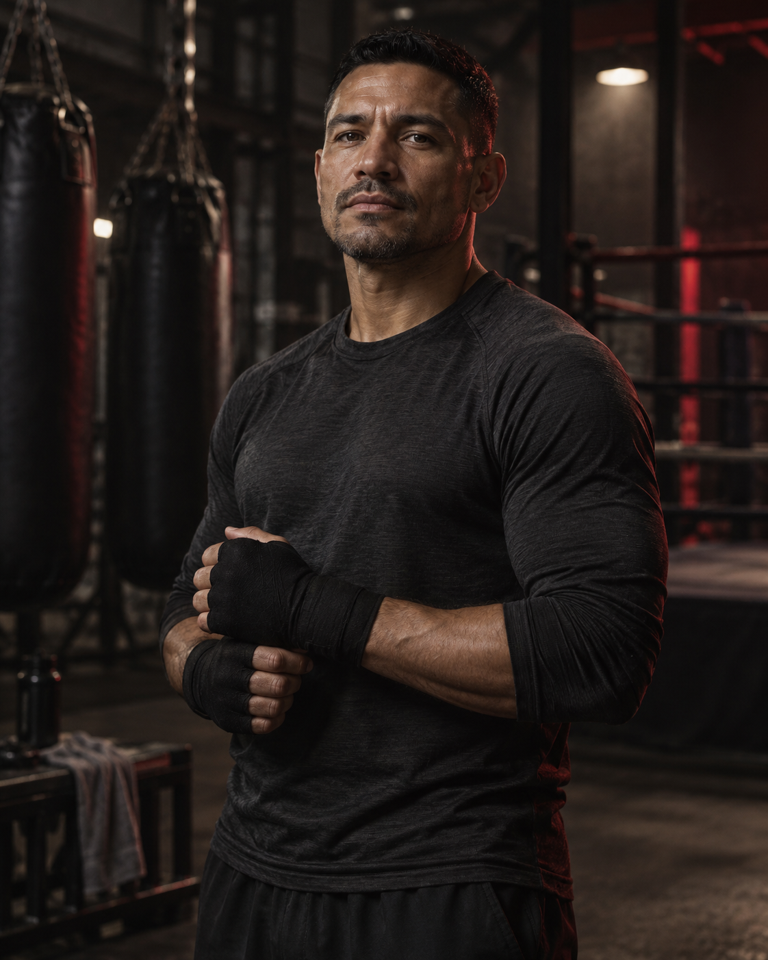 Fictional Boxing coaching portrait